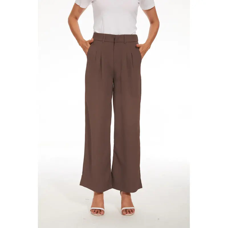 The Effortless Tailored Wide Leg Pants-My Comfy Blouse