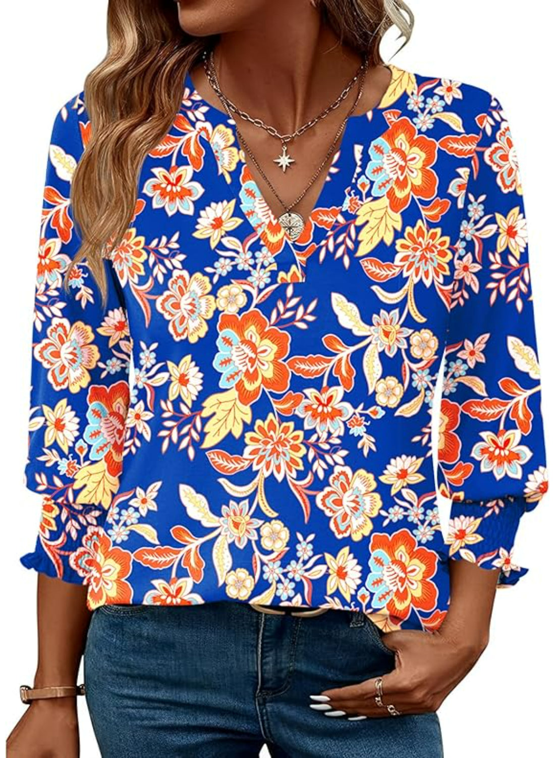 Summer Style Blouse Featuring Ruffle Cuff Design-My Comfy Blouse