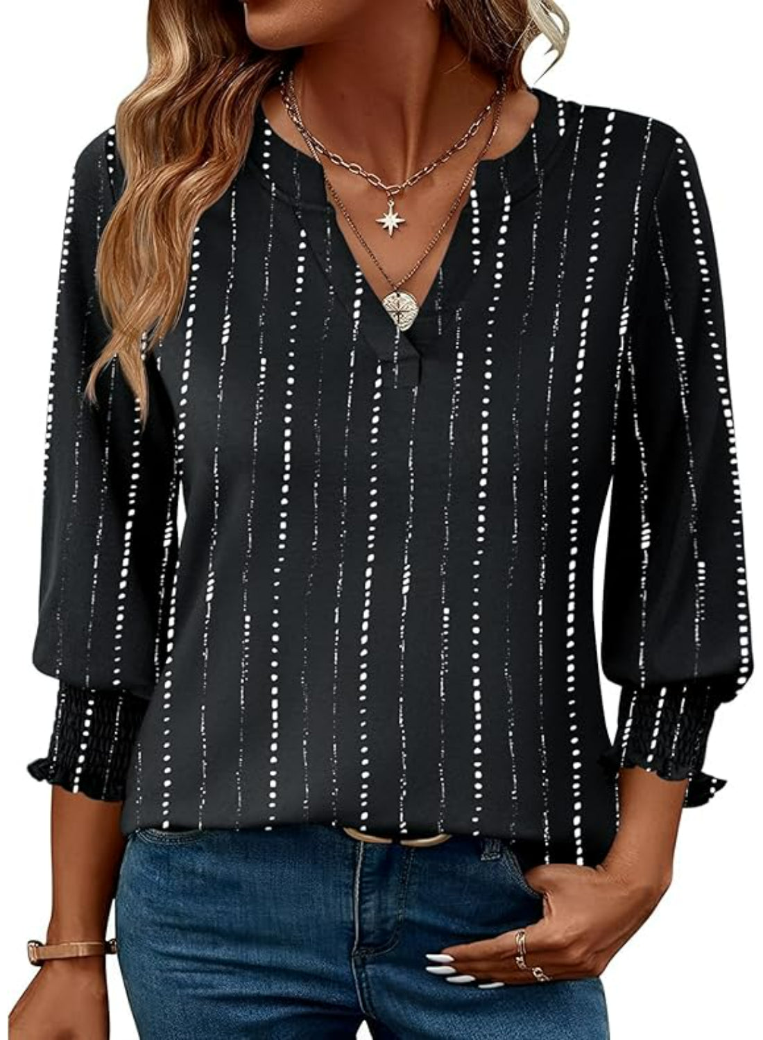 Printed Casual Summer Top With Floral Tunic Design-My Comfy Blouse