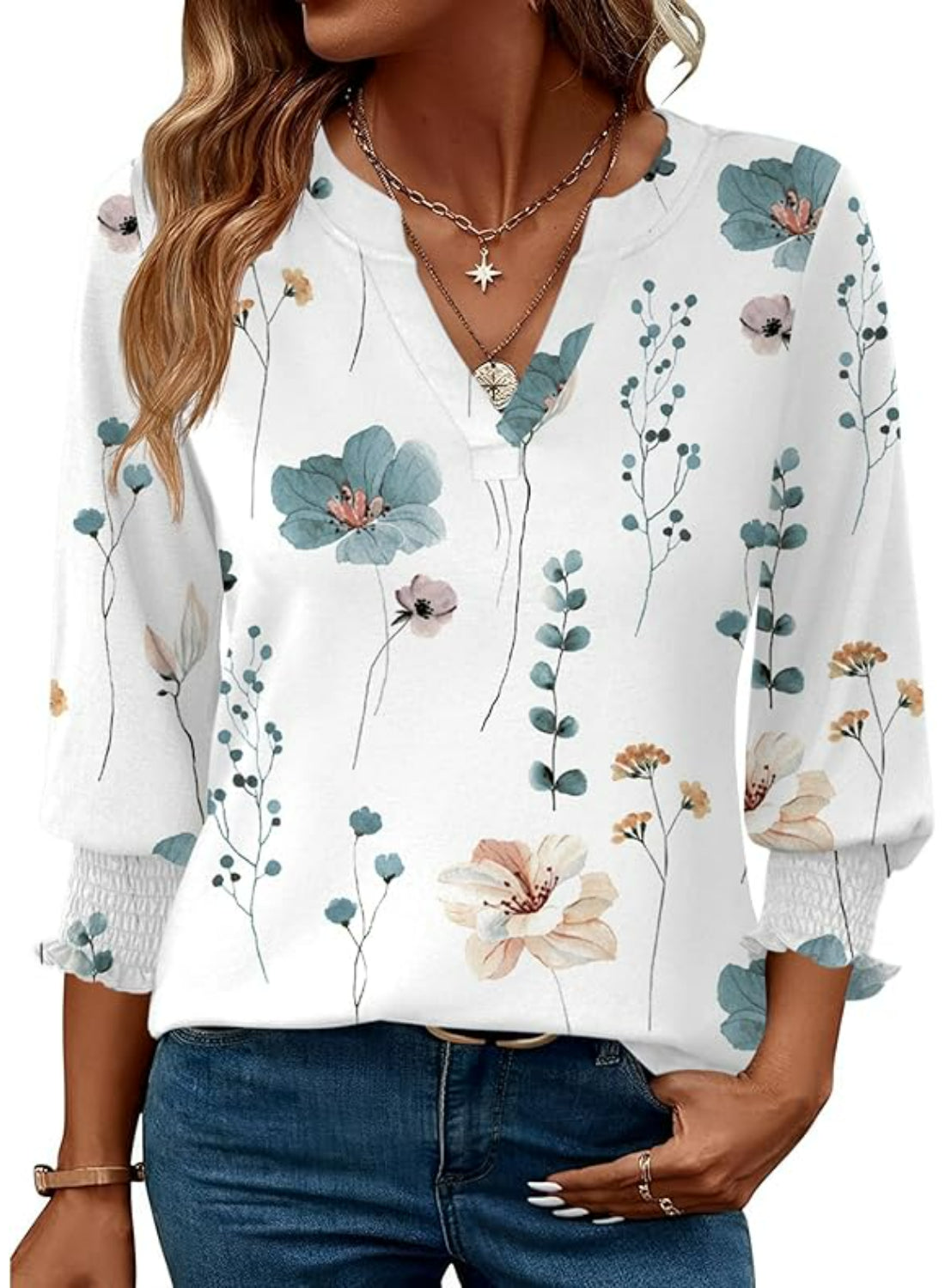 Summer Style Blouse Featuring Ruffle Cuff Design-My Comfy Blouse