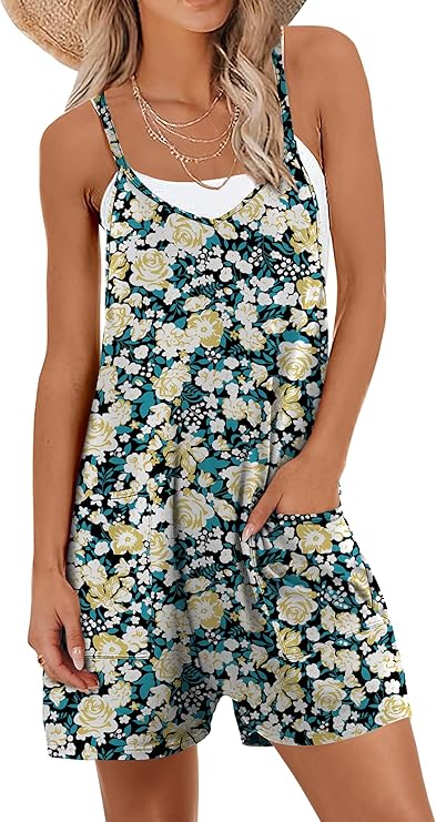 Loose Fit Sleeveless Romper Featuring Soft Stretch And Light Feel-My Comfy Blouse