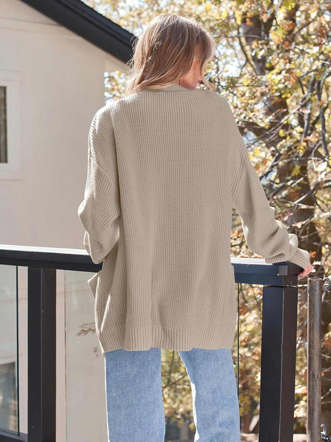 Cozy Oversized Knit Cardigan For Woman-My Comfy Blouse