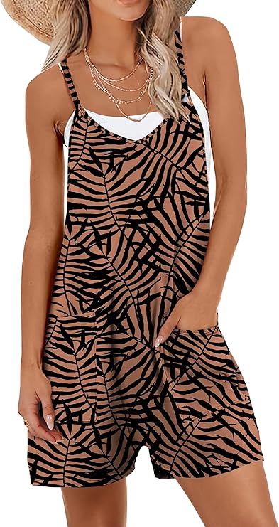 Loose Fit Sleeveless Romper Featuring Soft Stretch And Light Feel-My Comfy Blouse