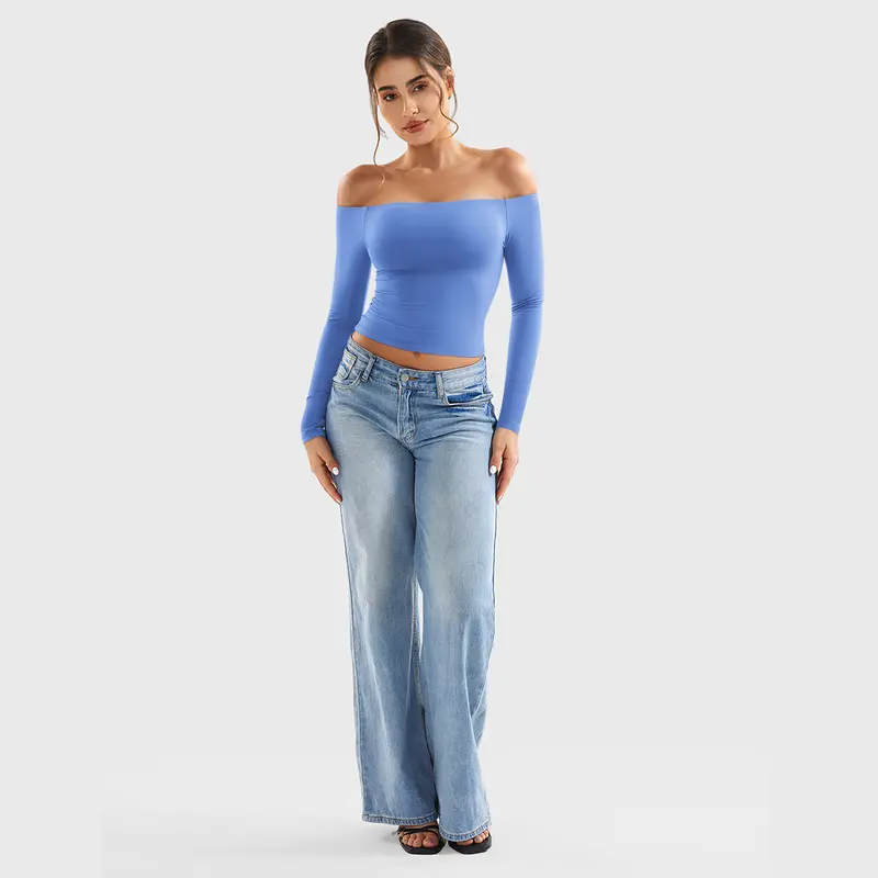 Long Sleeve Double Lined Casual Top For Women