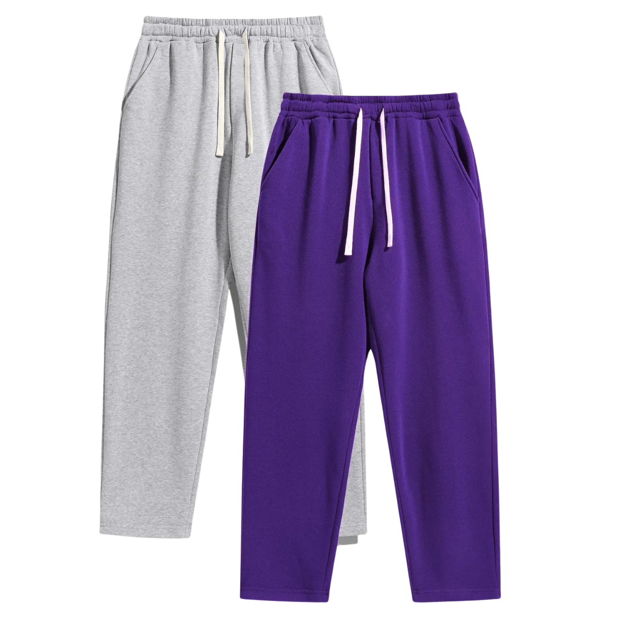 2 Pieces Casual Sweatpants With Pockets For Men