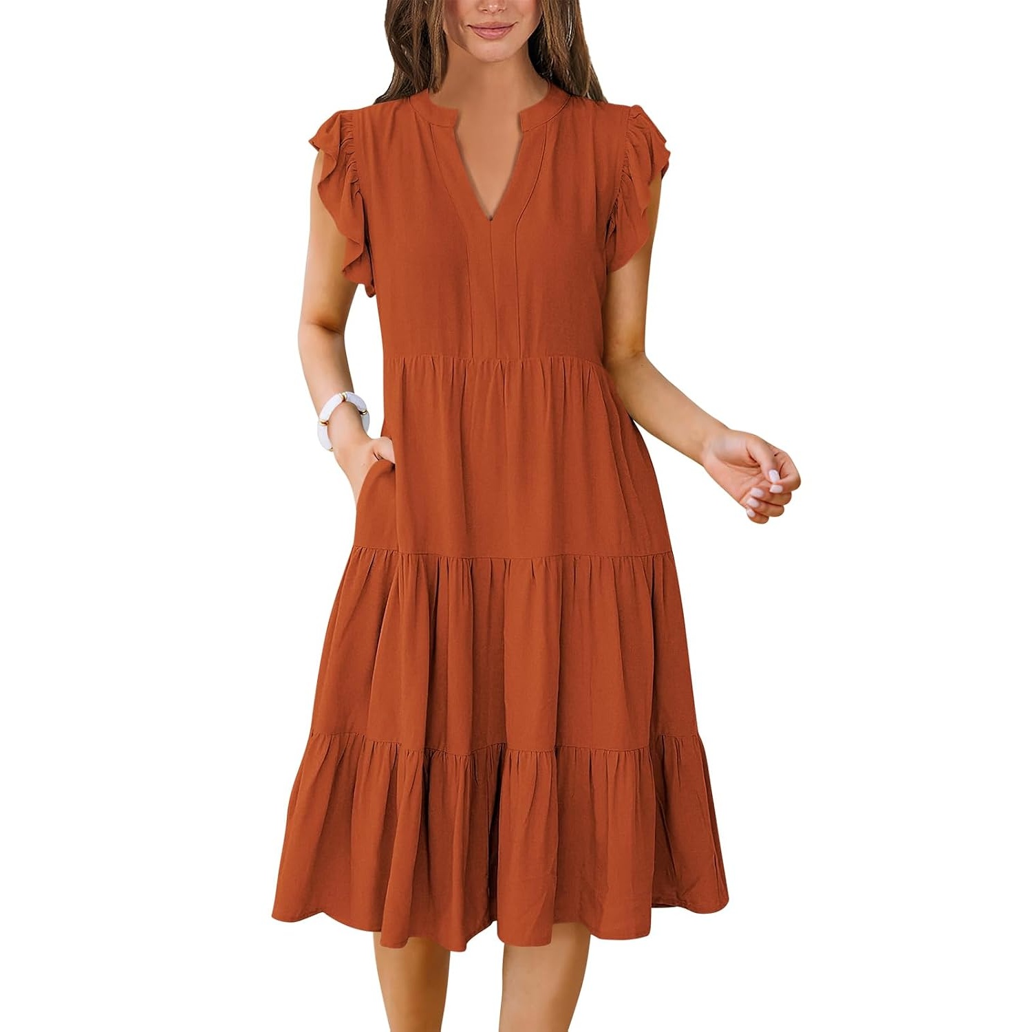 Casual Midi Boho Summer Dress For Women