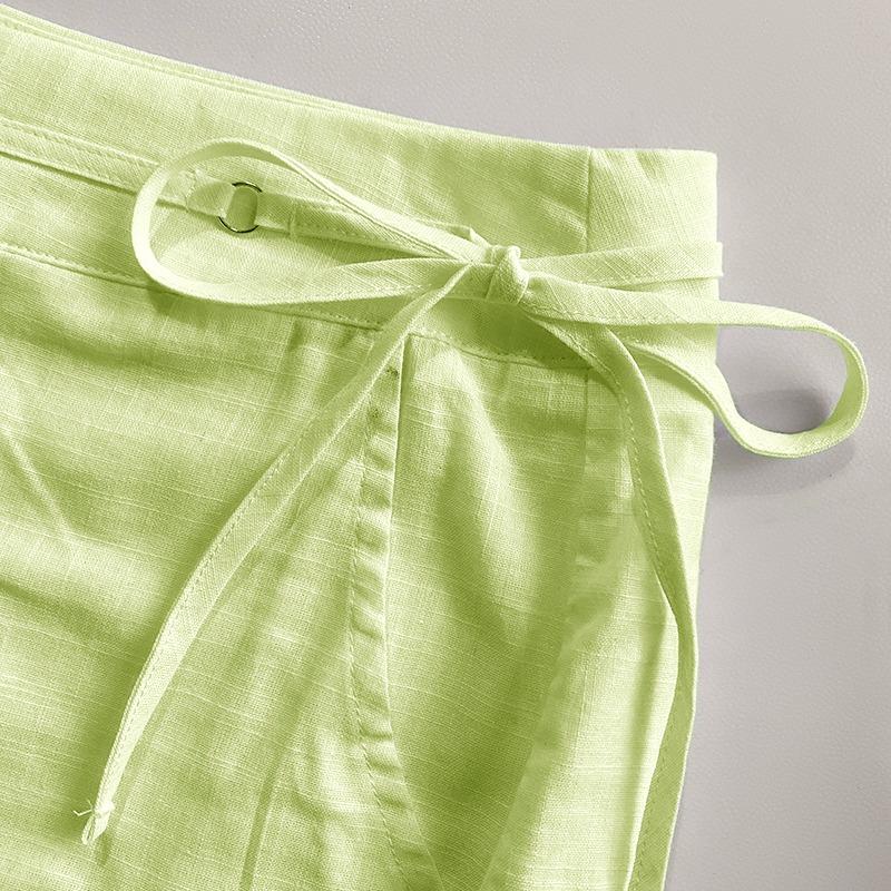 Casual Halter Sleeveless Summer Crop Shorts Set Tank For Women