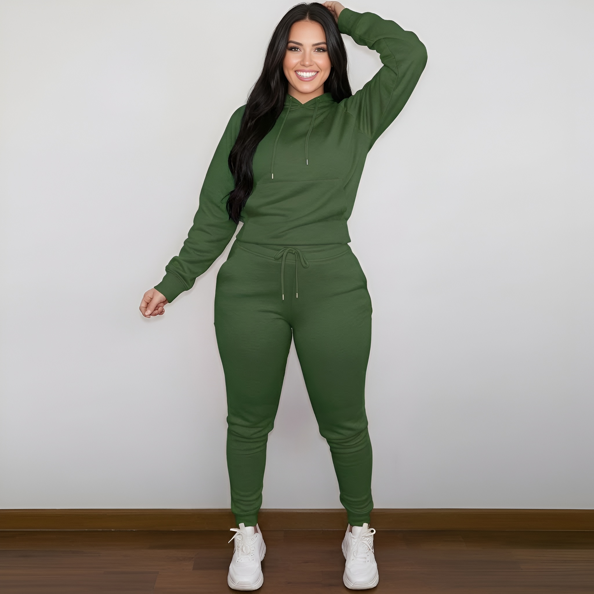 Casual And Comfortable Hoodie And Jogger Set For Women