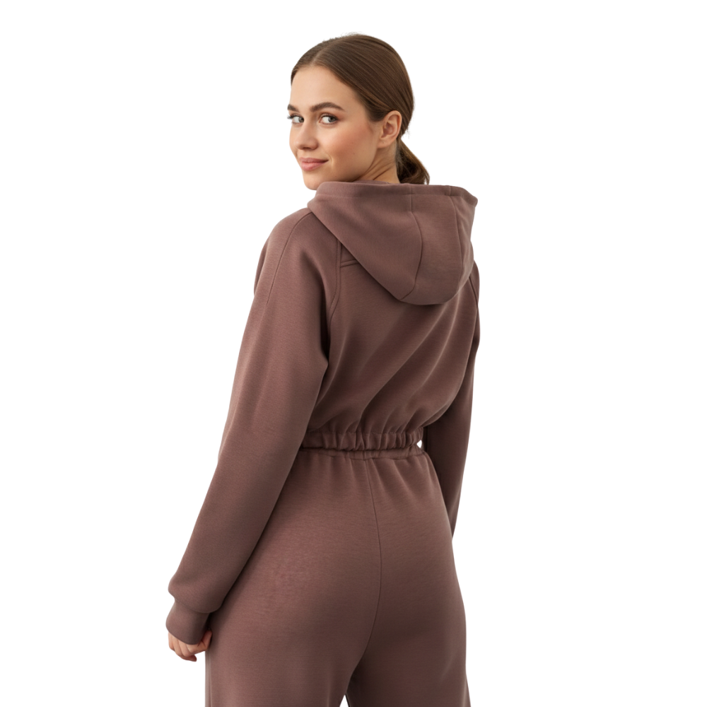 Minimal Zip Hoodie Matching Pant Set-My Comfy Blouse