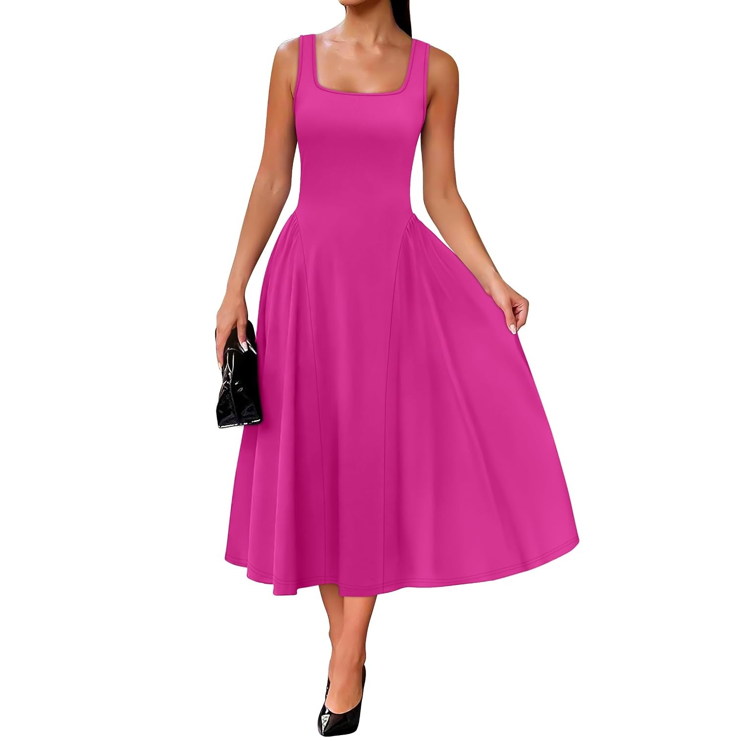 Ruffle A Line Ruched Dress Dresses For Women