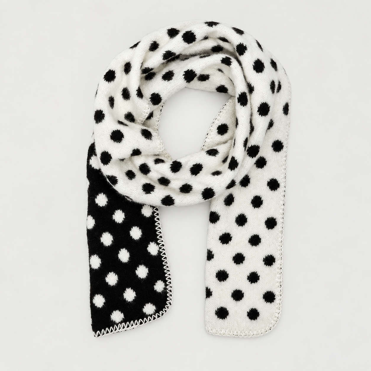 Reversible Polka Dot Everyday Scarf For Women