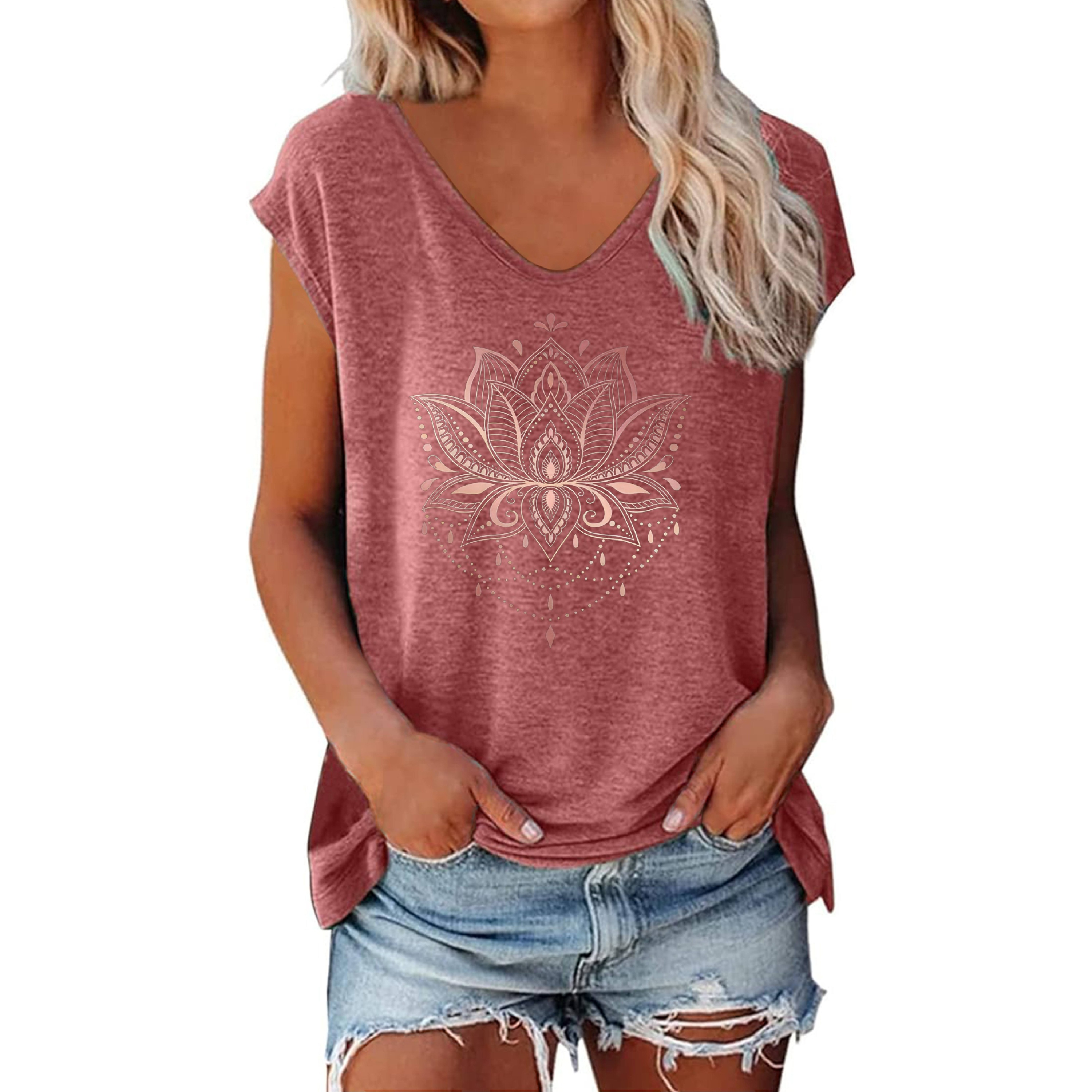 Lotus Graphic Fit Top for Women