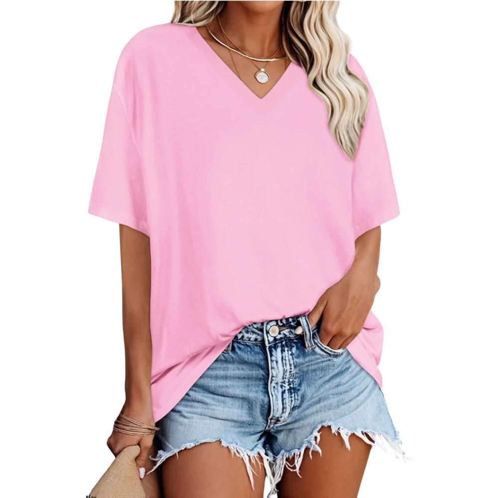 Oversized Loose Summer Short Sleeve T Shirts For Women