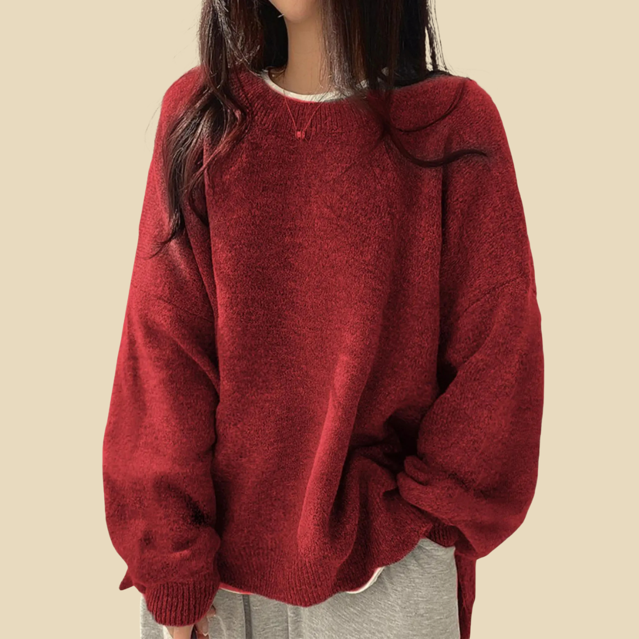 Casual Long Sleeve Pullover Sweaters For Women