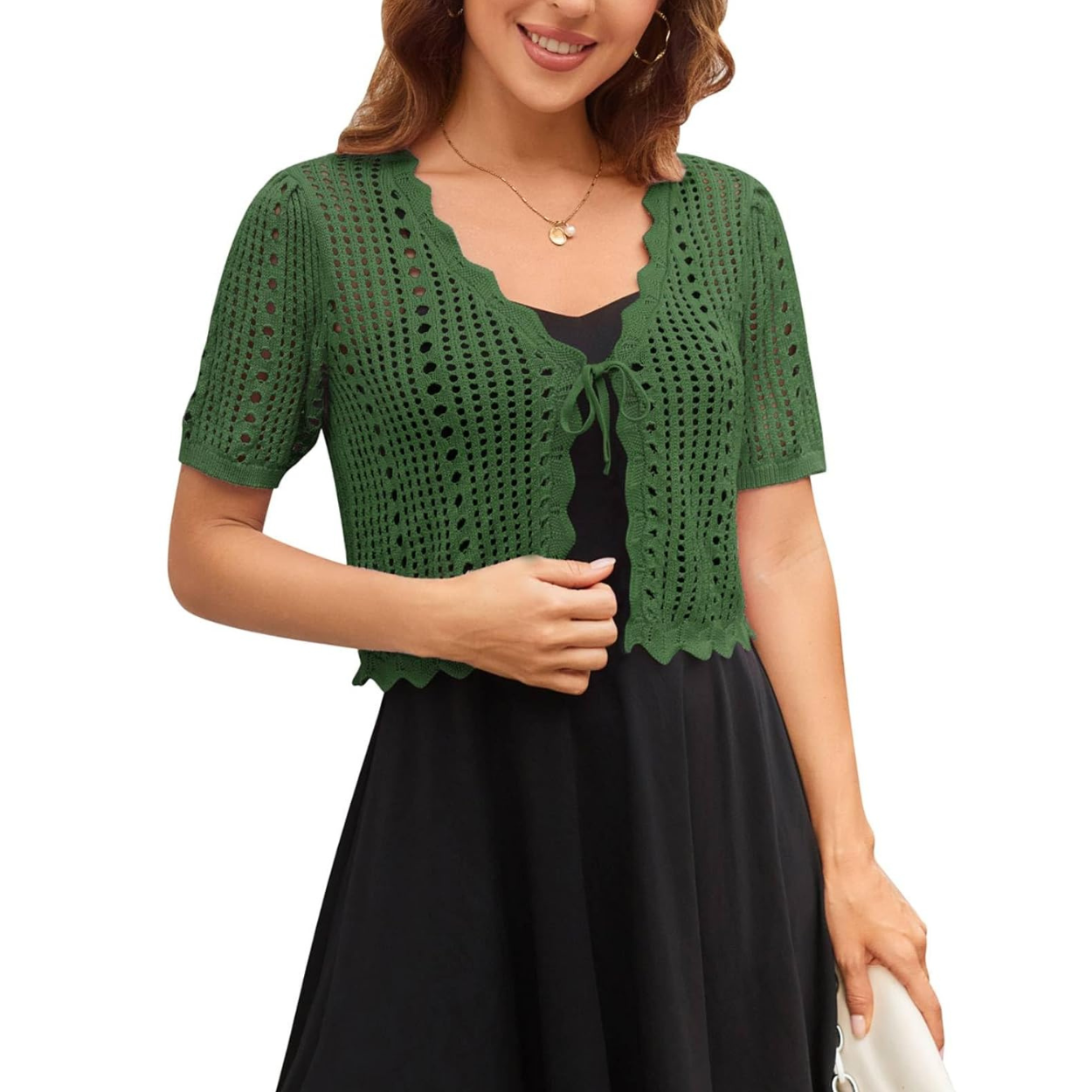 Casual Crochet Shrug Knit Sweater For Women