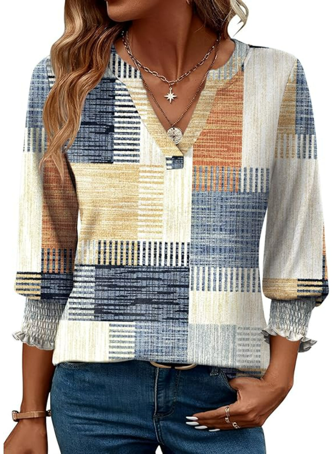 Summer Style Blouse Featuring Ruffle Cuff Design-My Comfy Blouse