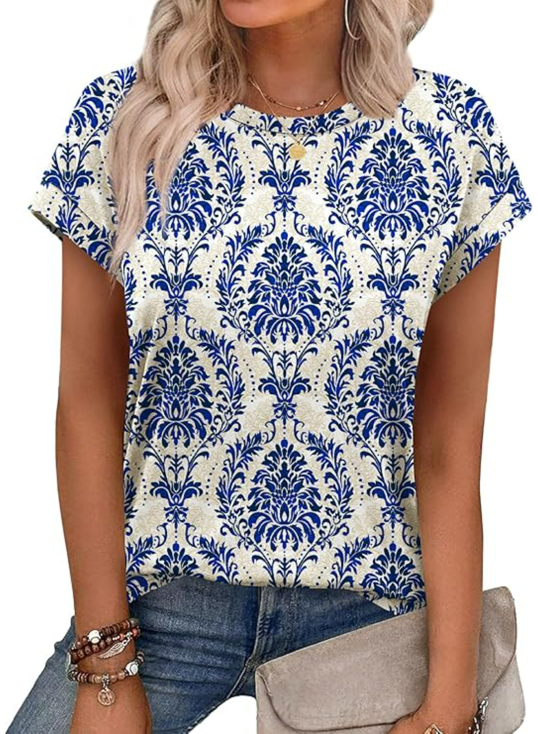 Short Sleeve Summer Tunic Top-My Comfy Blouse