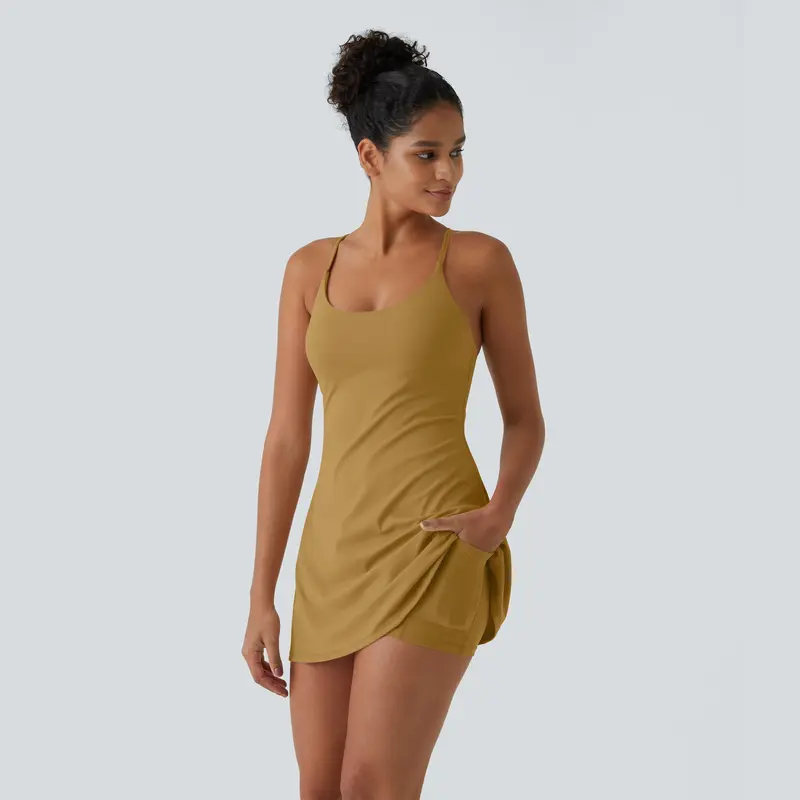 Casual Backless Active Dress For Dance Wear For Women