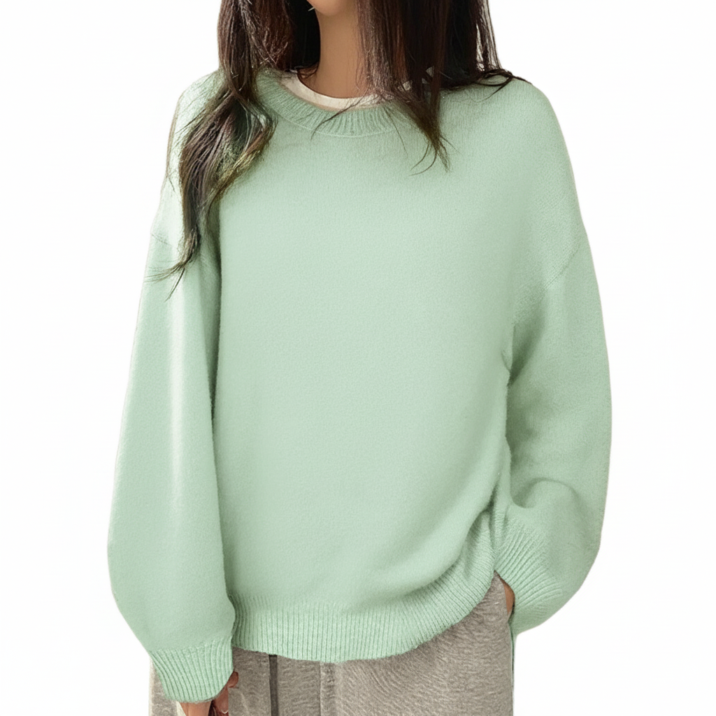 Oversized Drop Shoulder Split Hem Sweater For Women-My Comfy Blouse