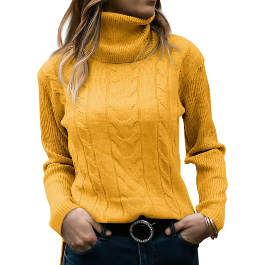 Long Sleeve Cable Knit Sweater