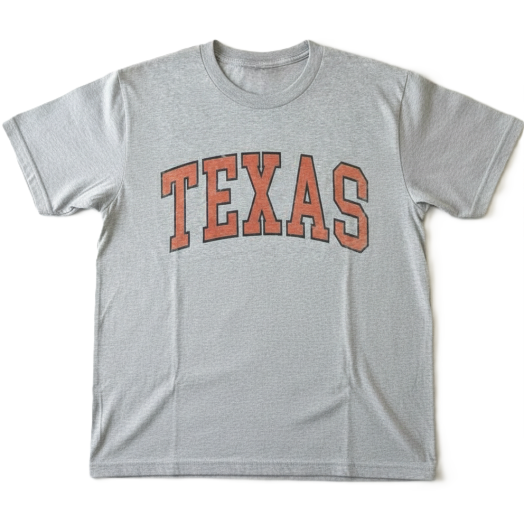 Vintage Inspired College State T Shirt With Bold Letter Graphic-My Comfy Blouse