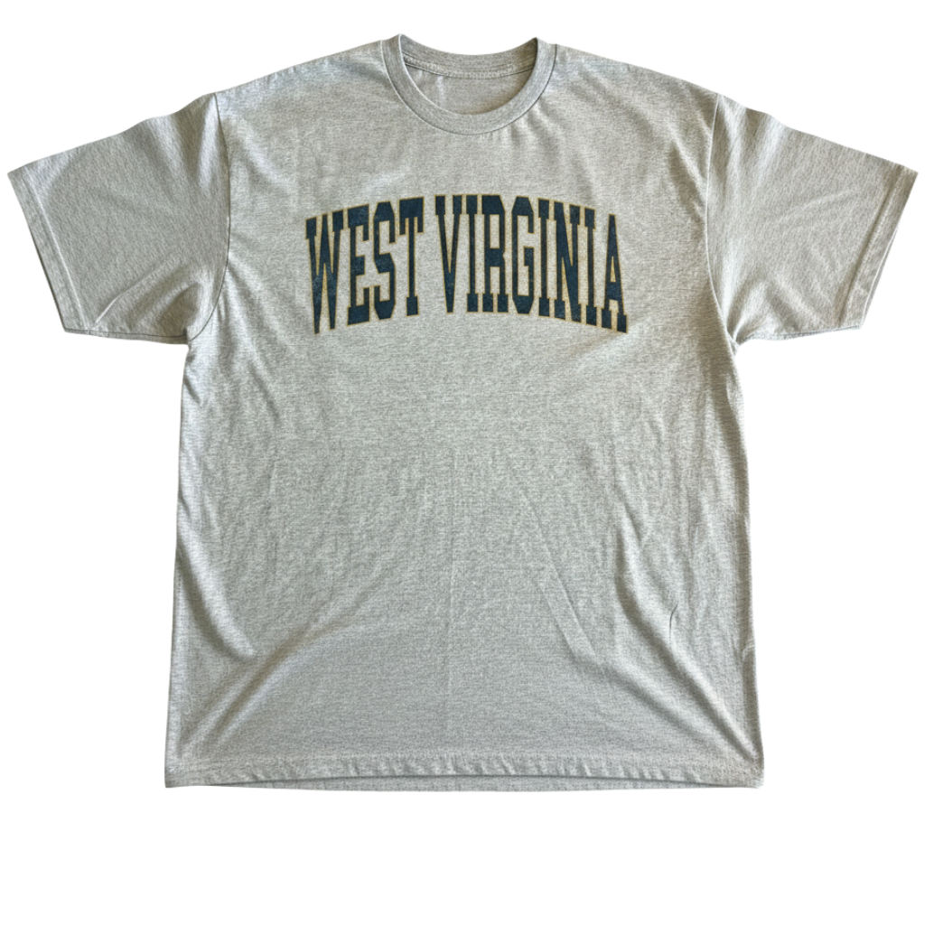 Vintage Inspired College State T Shirt With Bold Letter Graphic-My Comfy Blouse