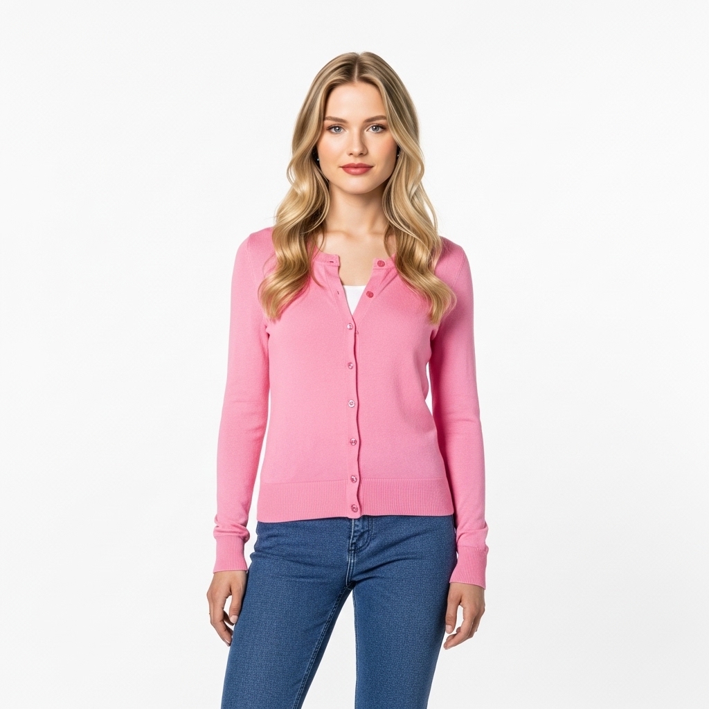 Lightweight Plus Size Cardigan With Button For Women