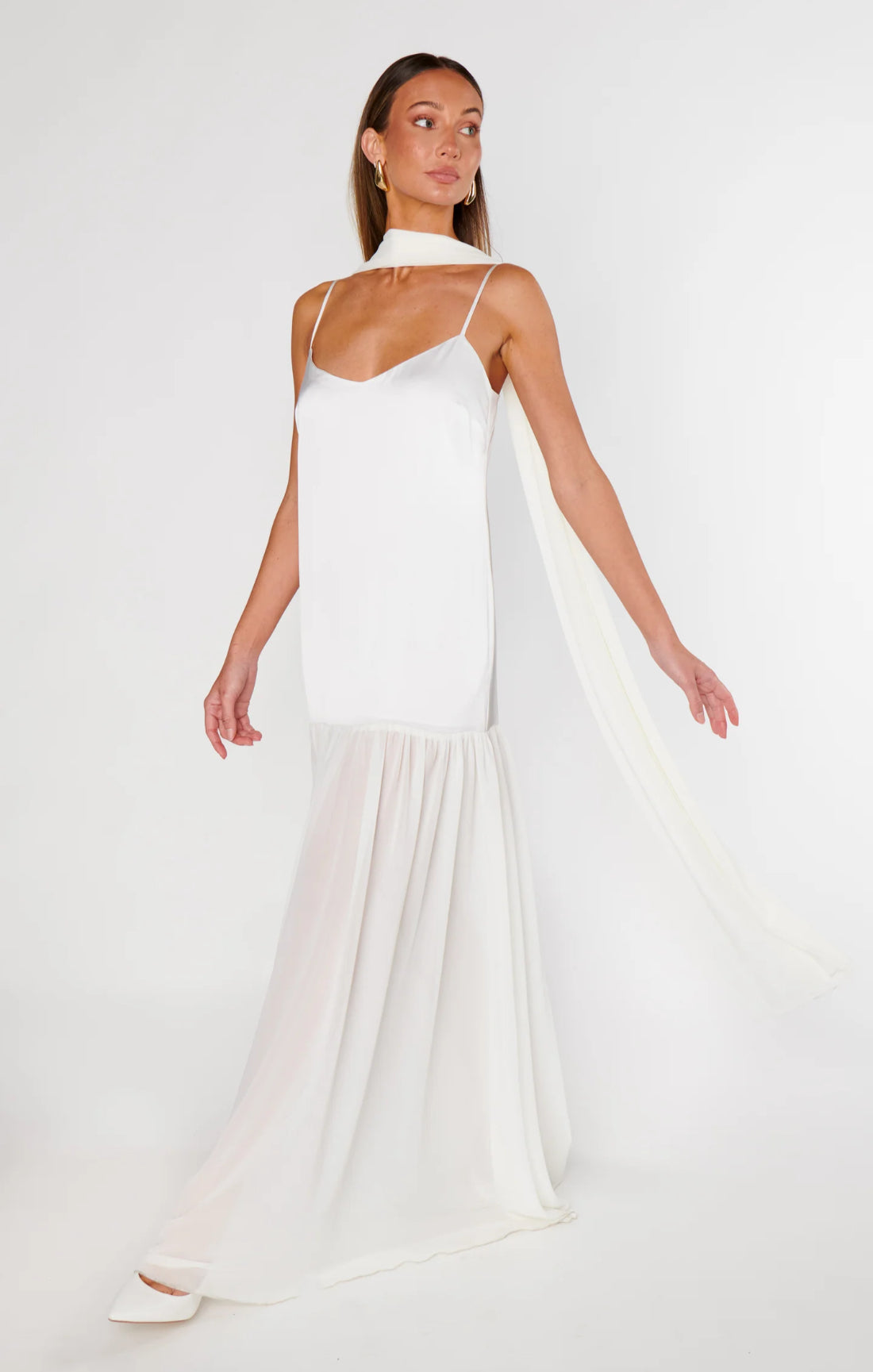 Spaghetti Strap Satin Maxi Dress-My Comfy Blouse