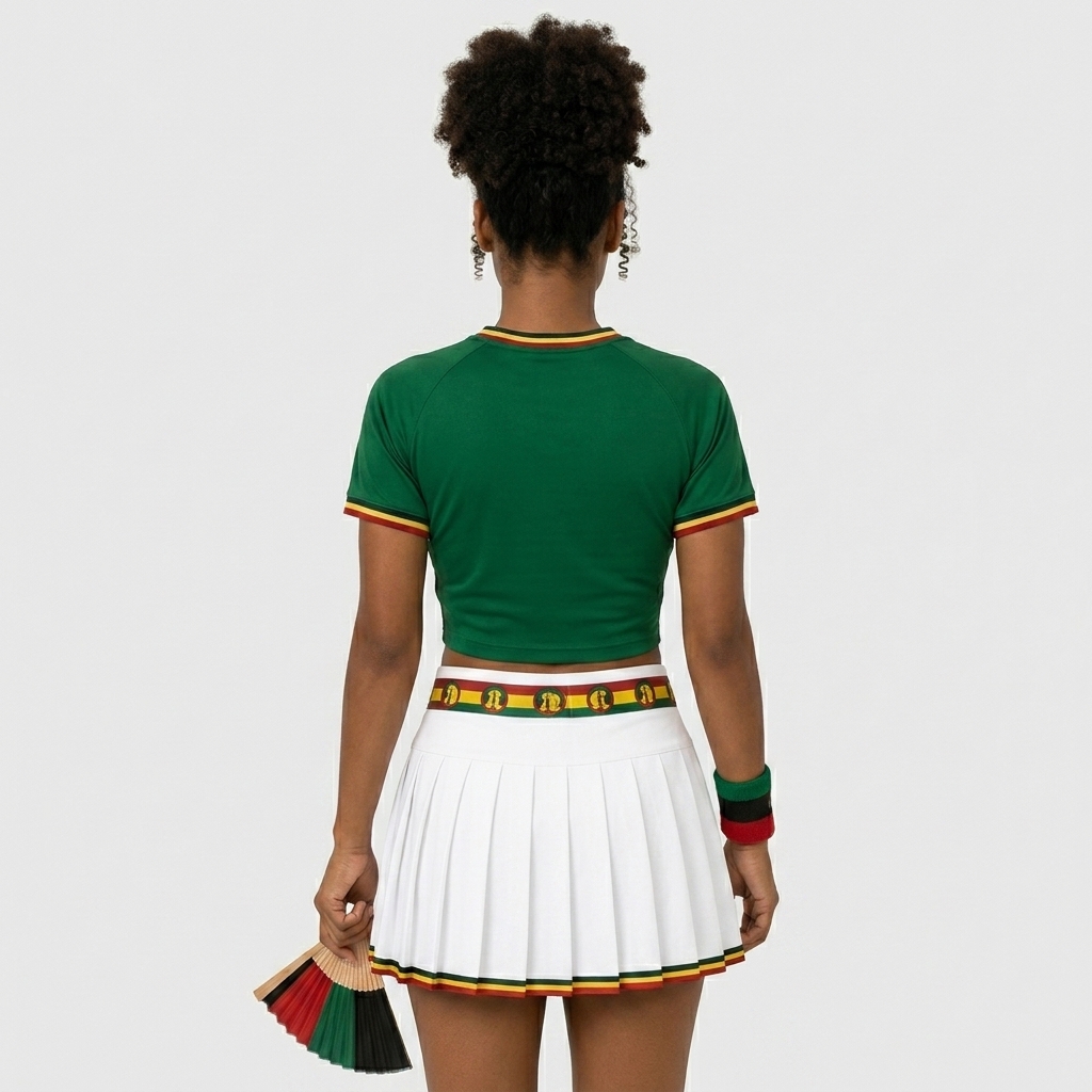 FIFA 2026 Caledonia Football Themed Two Piece Skirt Set For Women