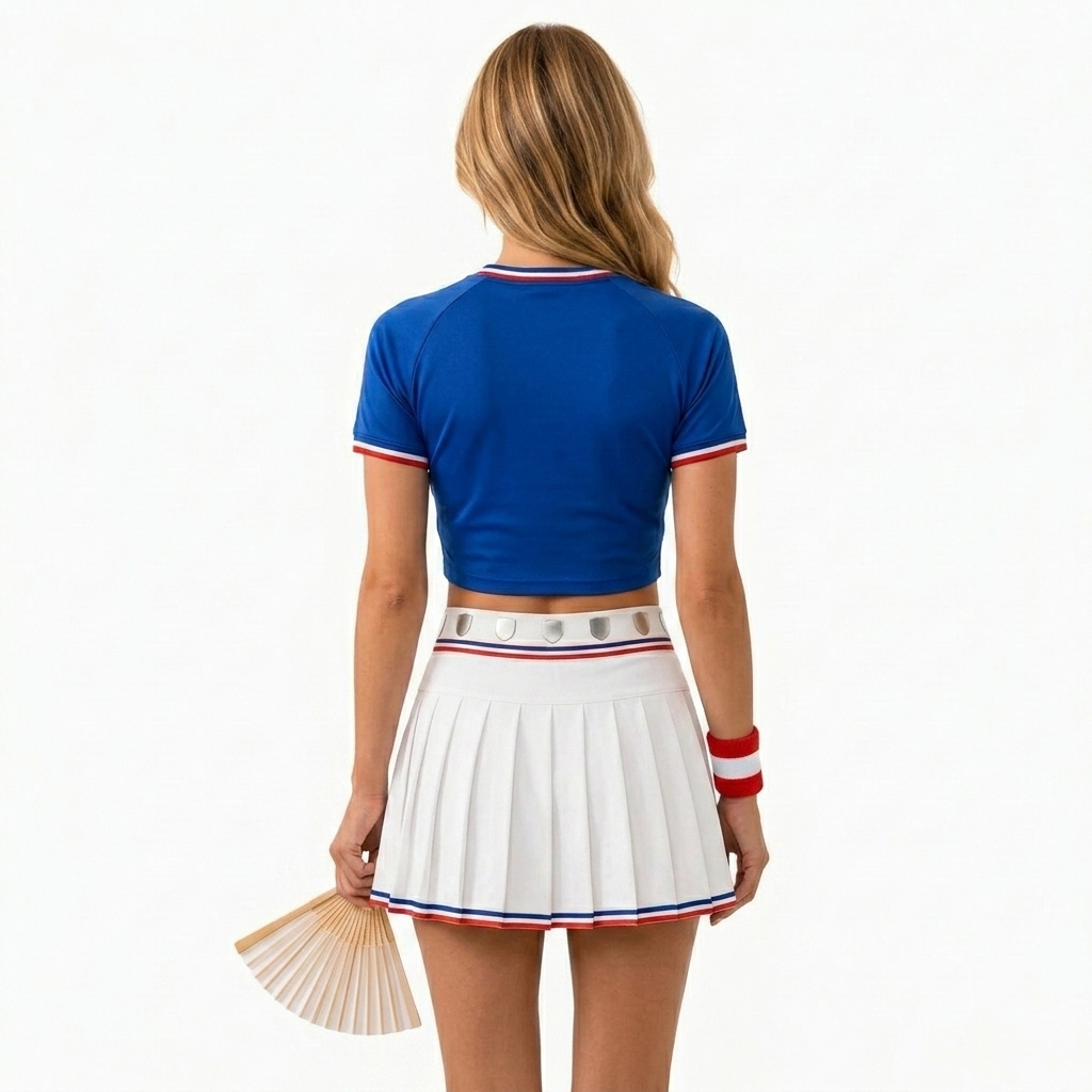 FIFA 2026 Austria Football Themed Two Piece Skirt Set For Women