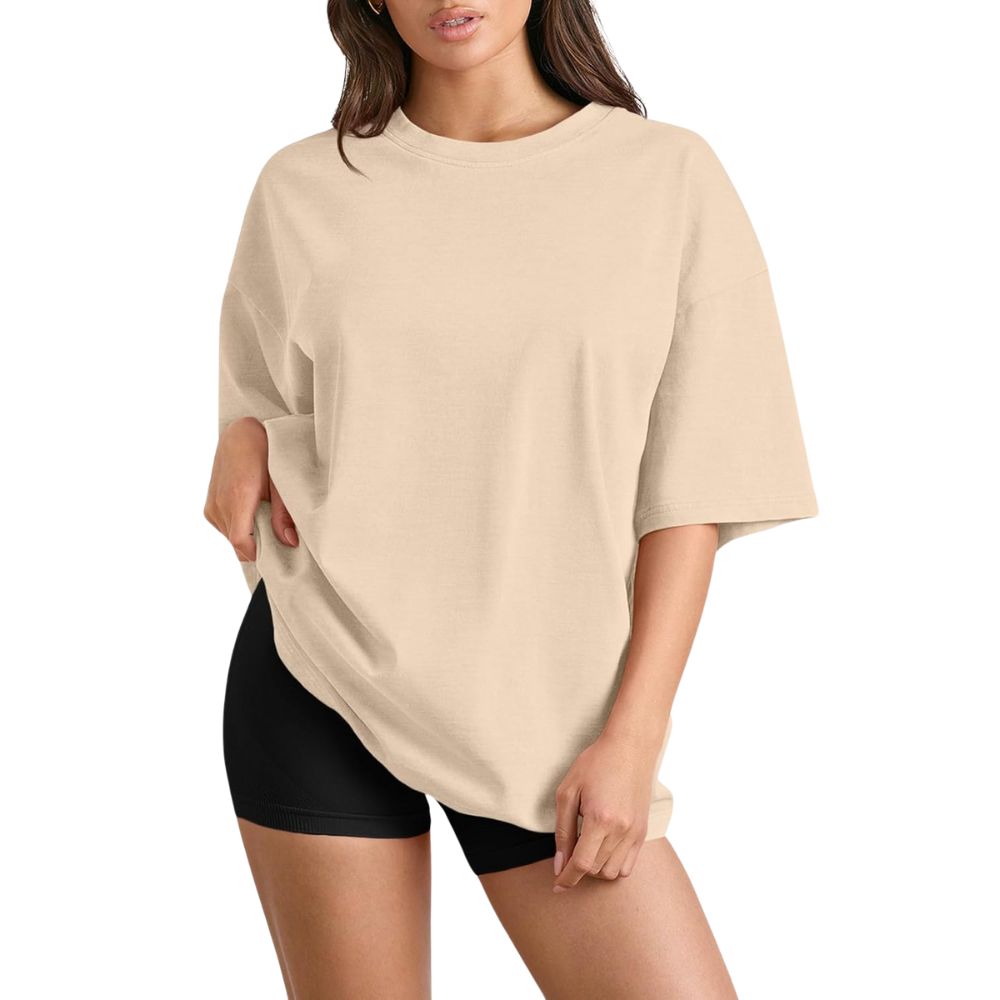 Women's Oversized Summer T Shirts Casual Tops Short Sleeves