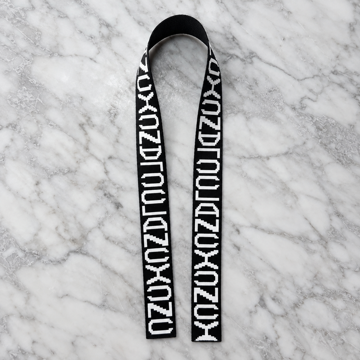 Illustrated Text Pattern Clancy Wrap Stole