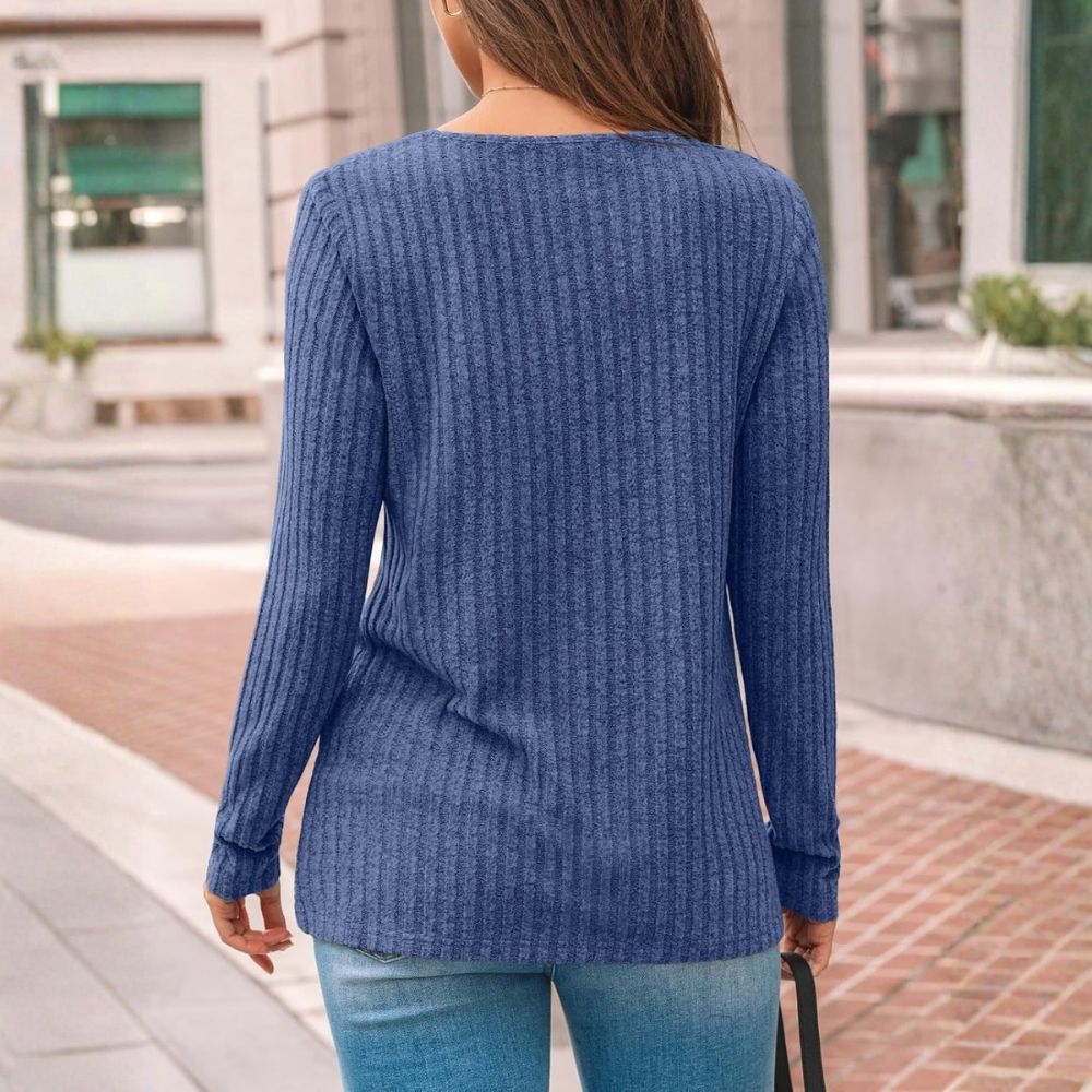 Women's Lace Long Sleeve Shirt Fall Top Fashion Casual Tunic Sweaters Mesh