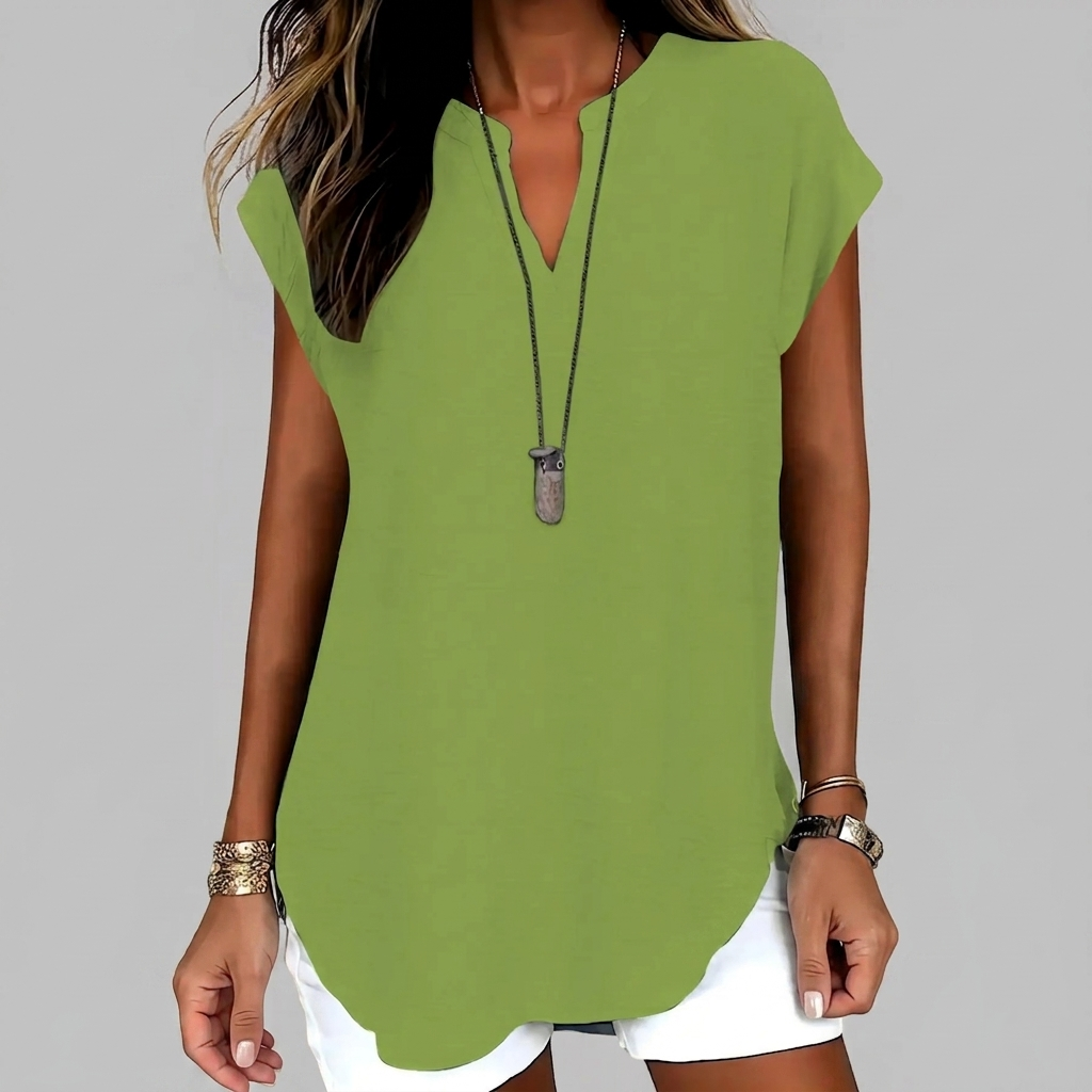 Casual Notched Design Blouse For Women