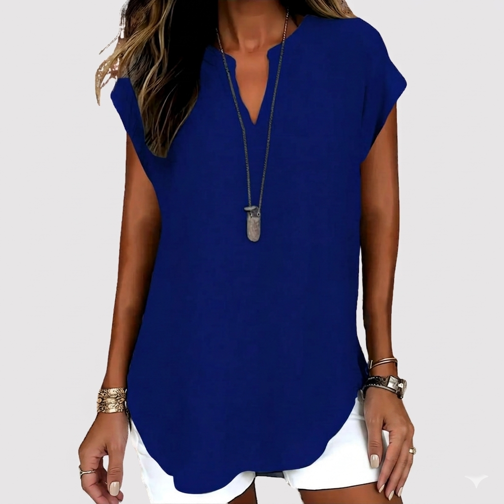 Casual Notched Design Blouse For Women
