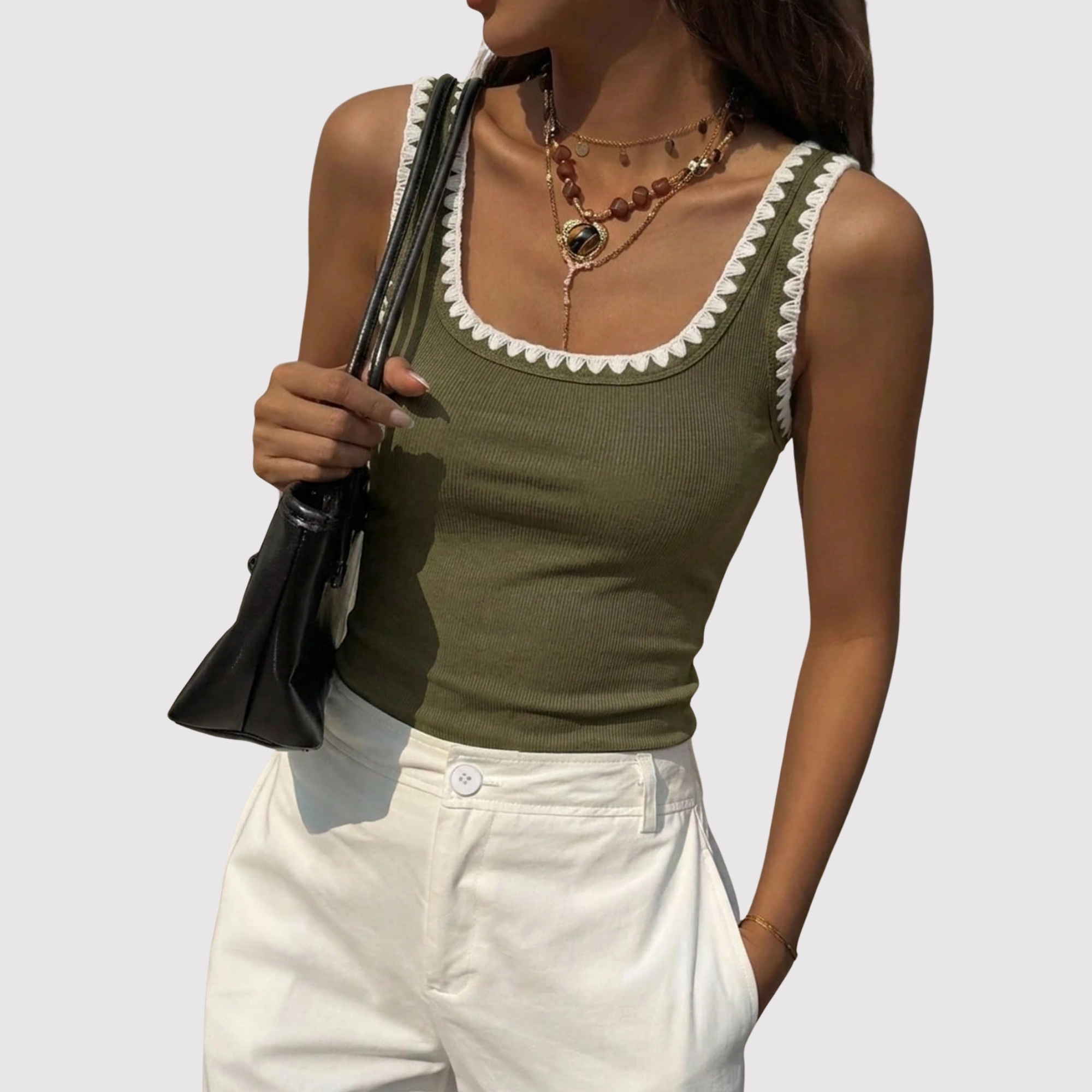 Casual Slim Sleeveless Tank Top For Women