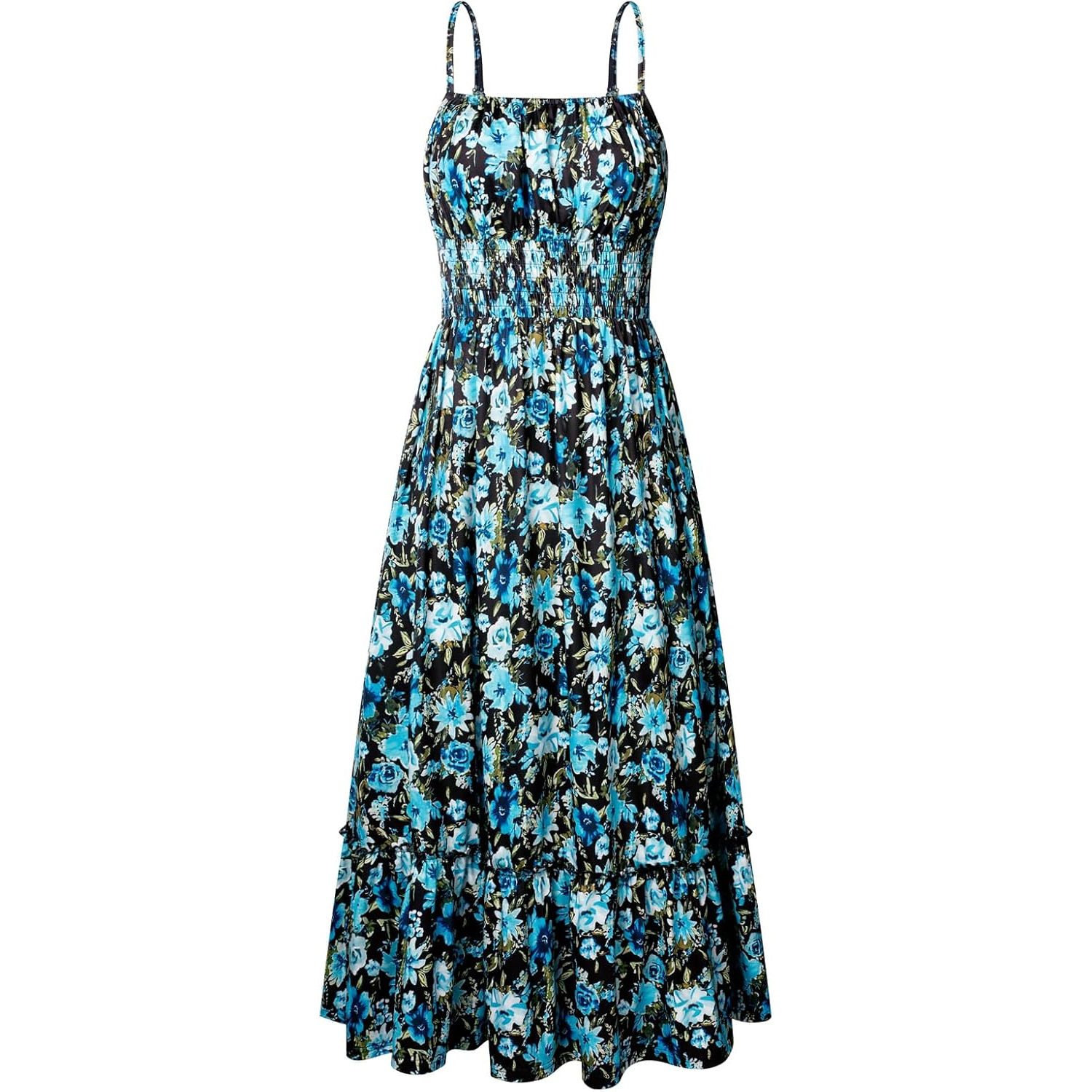 Casual Summer Vacation Maxi Dress With Pockets