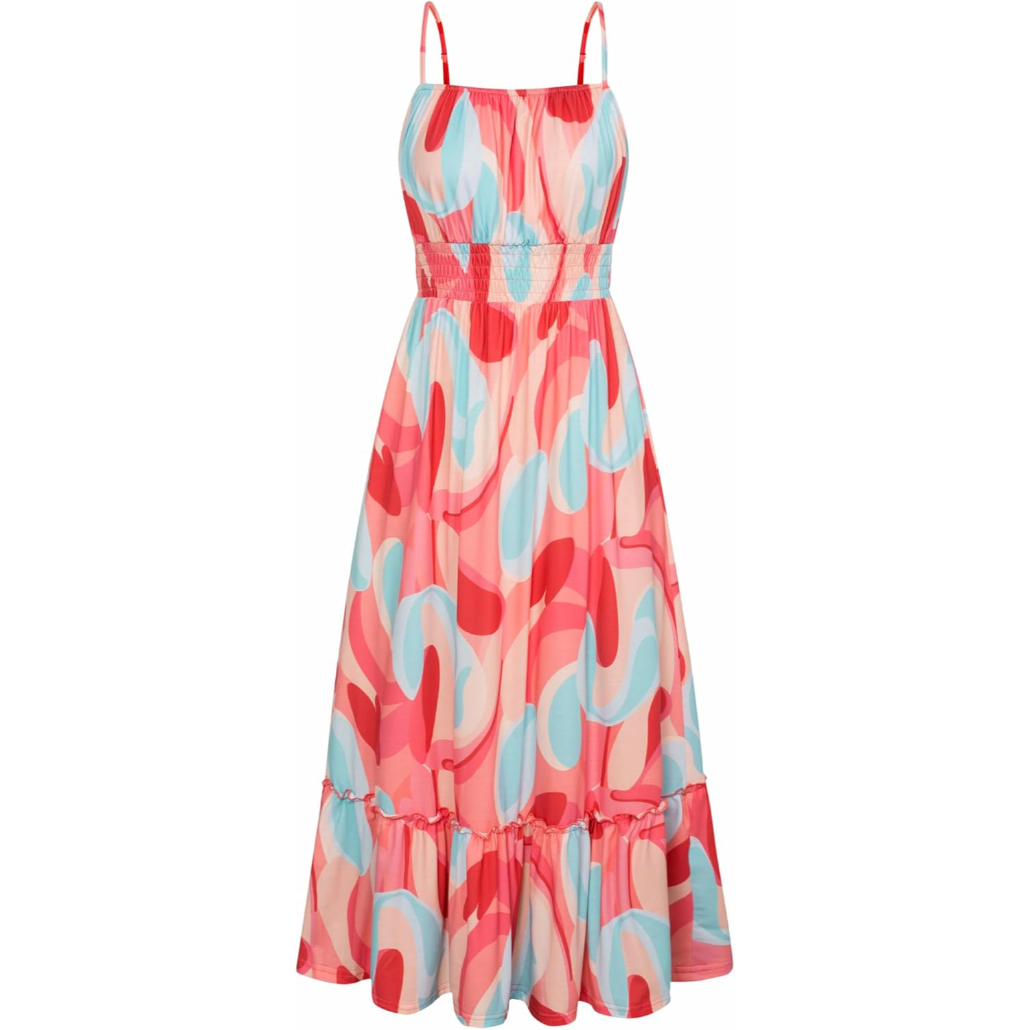 Casual Summer Vacation Maxi Dress With Pockets