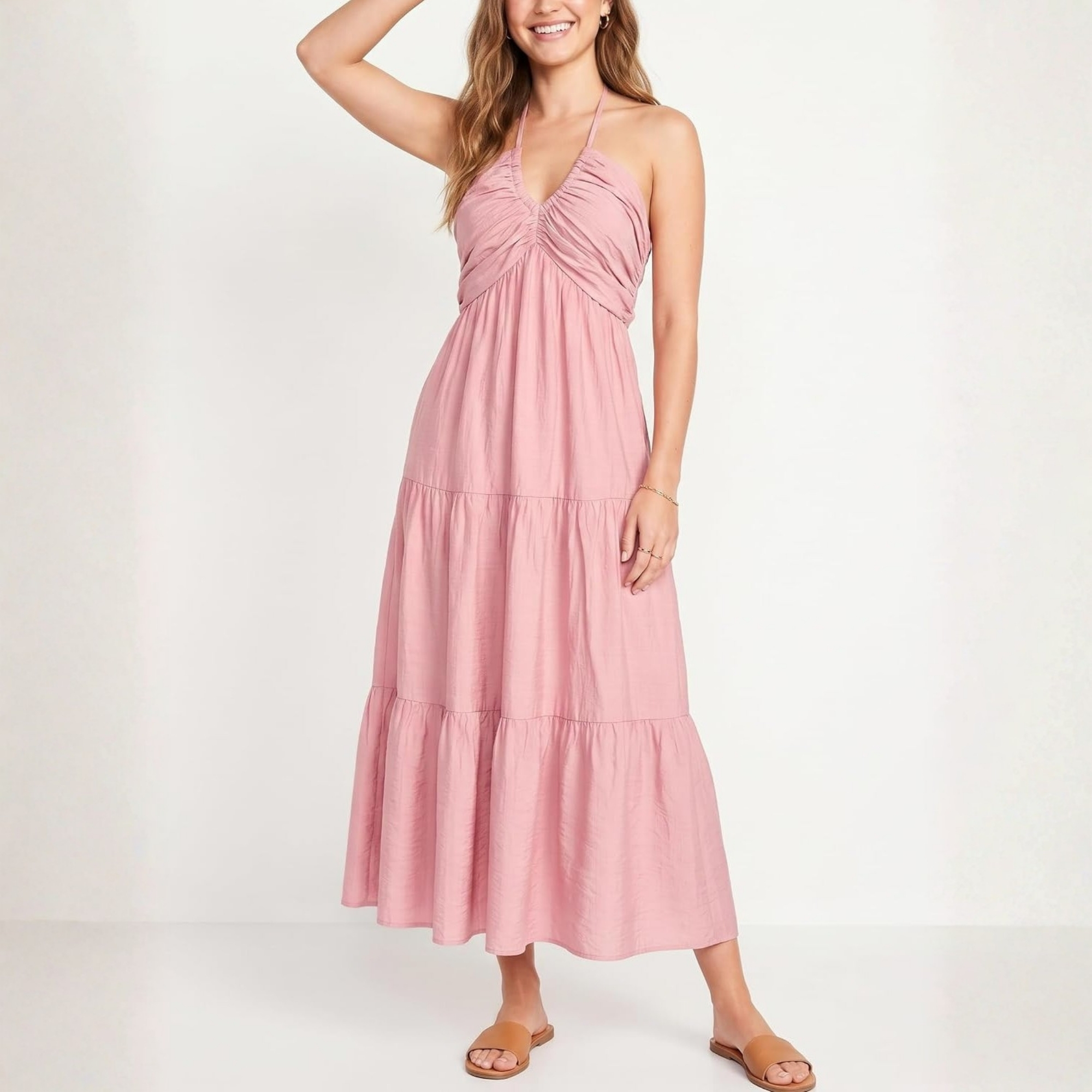 Casual Tiered Maxi Dress For Women