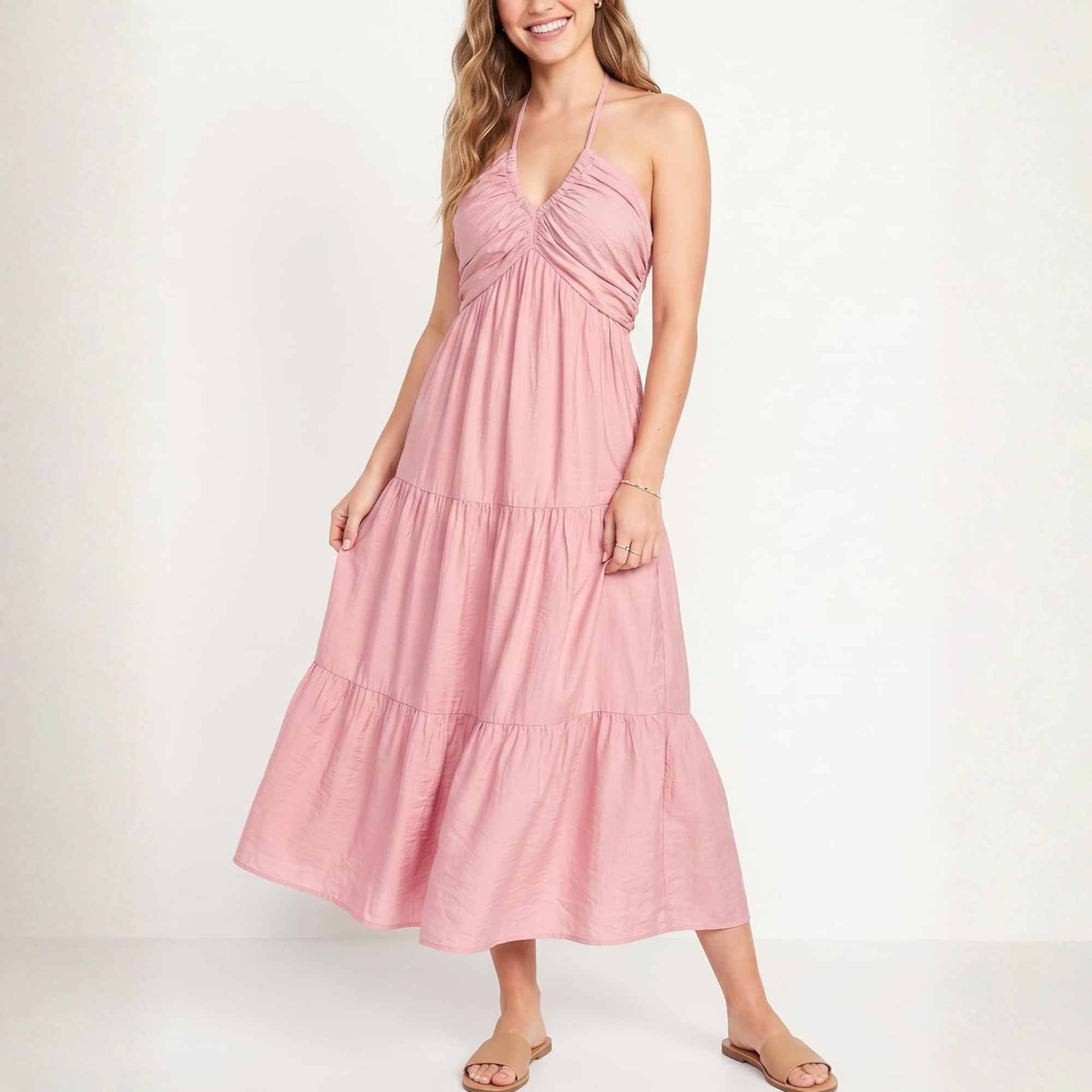Casual Tiered Maxi Dress For Women