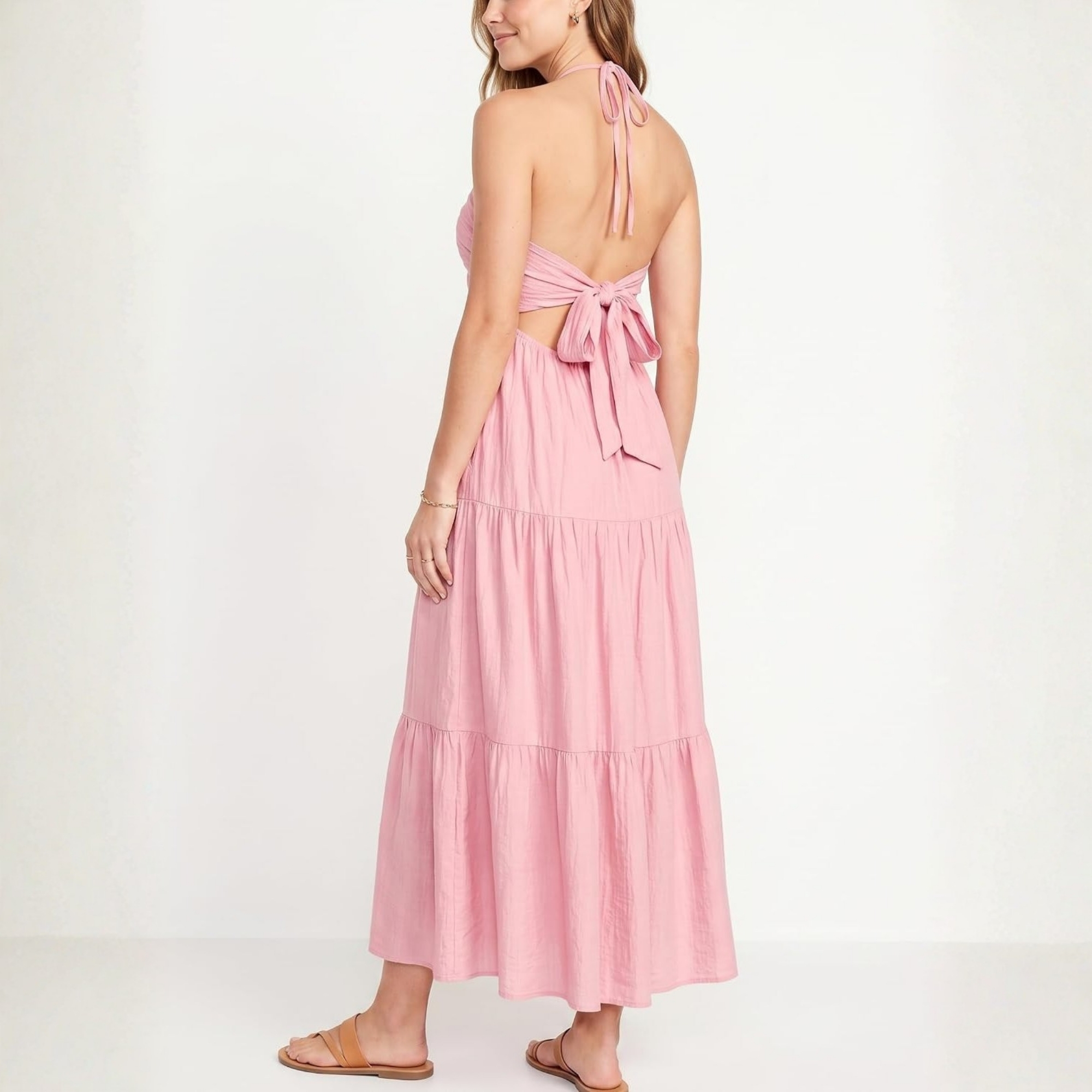 Casual Tiered Maxi Dress For Women