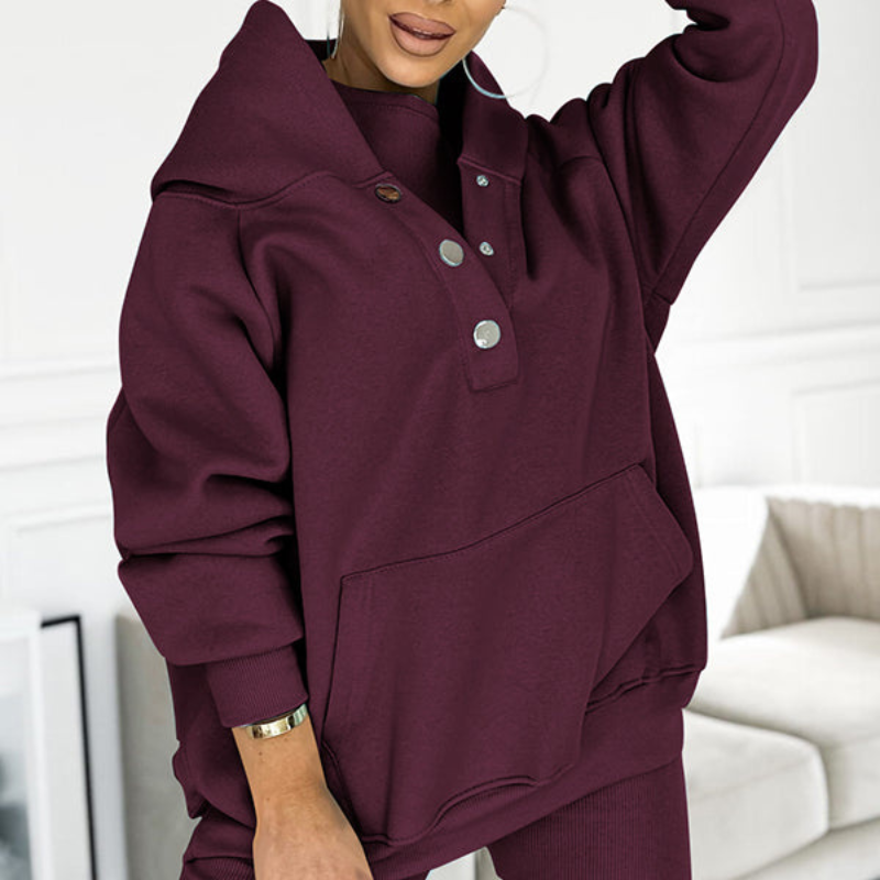 Casual Comfort Sweatshirt Suit-My Comfy Blouse