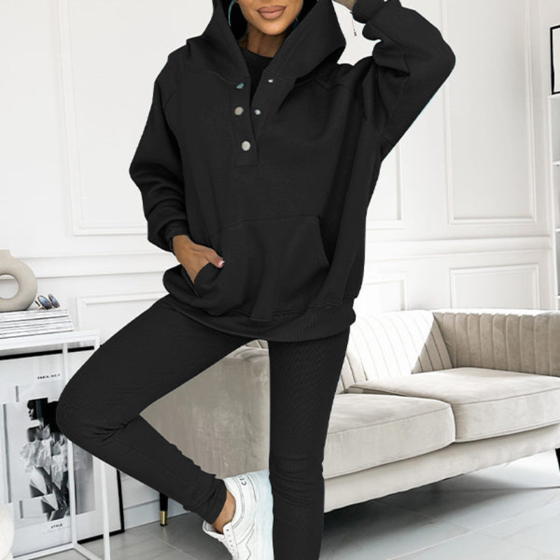 Casual Comfort Sweatshirt Suit-My Comfy Blouse