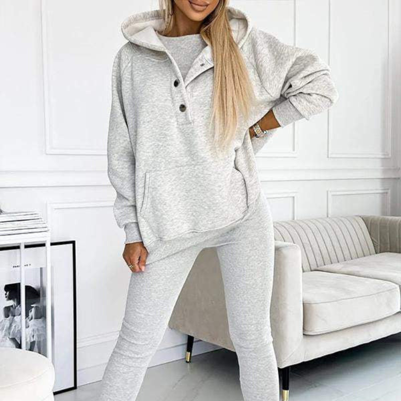 Casual Comfort Sweatshirt Suit-My Comfy Blouse