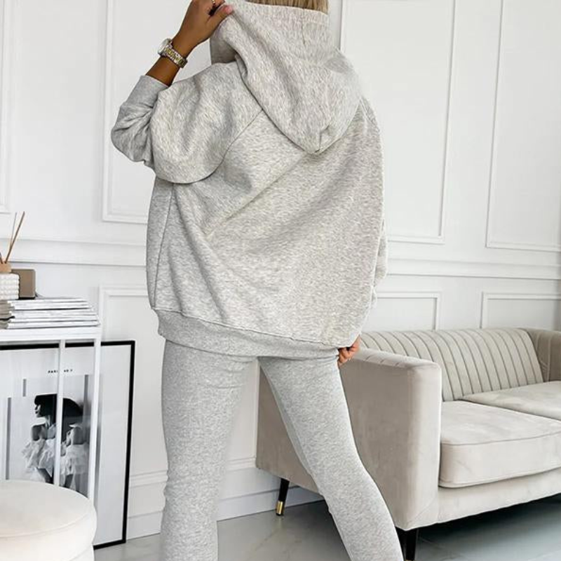 Casual Comfort Sweatshirt Suit-My Comfy Blouse