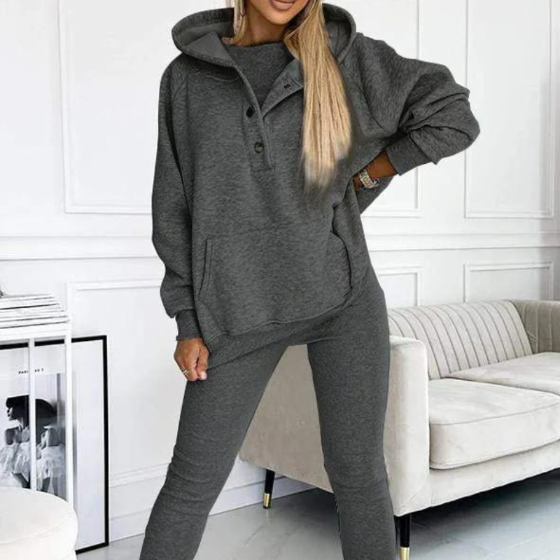Casual Comfort Sweatshirt Suit-My Comfy Blouse