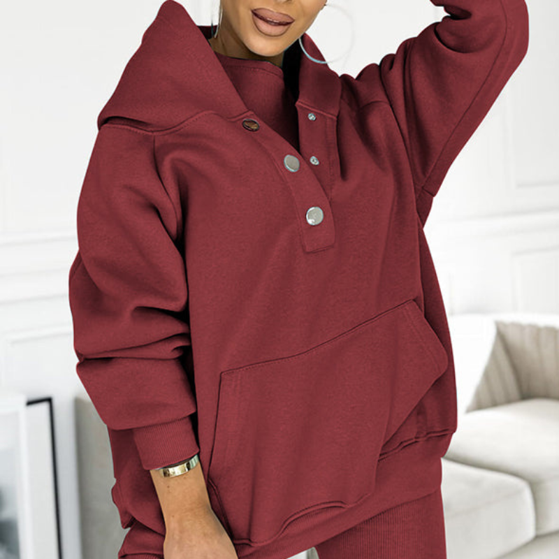 Casual Comfort Sweatshirt Suit-My Comfy Blouse