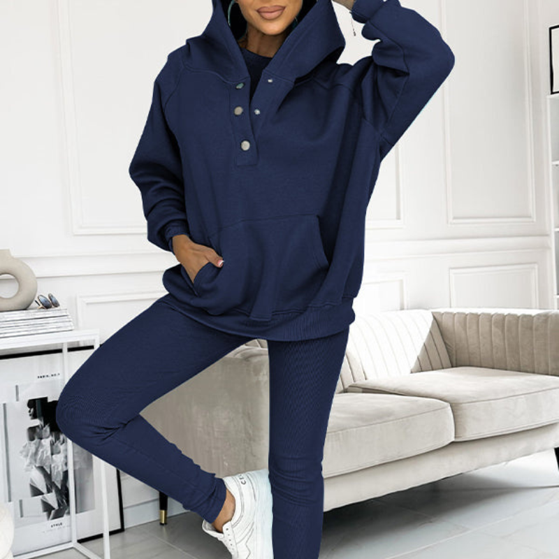 Casual Comfort Sweatshirt Suit-My Comfy Blouse