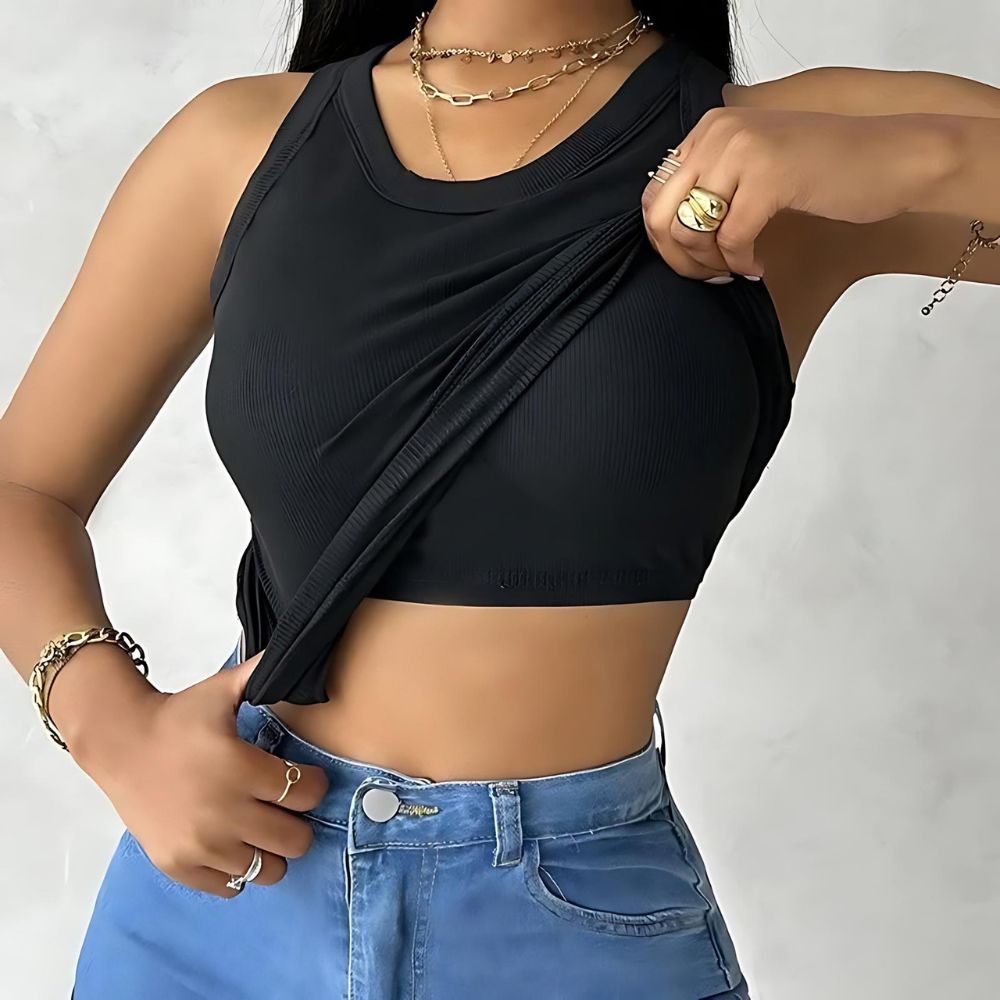 Casual Solid Color Sleeveless Tops-My Comfy Blouse