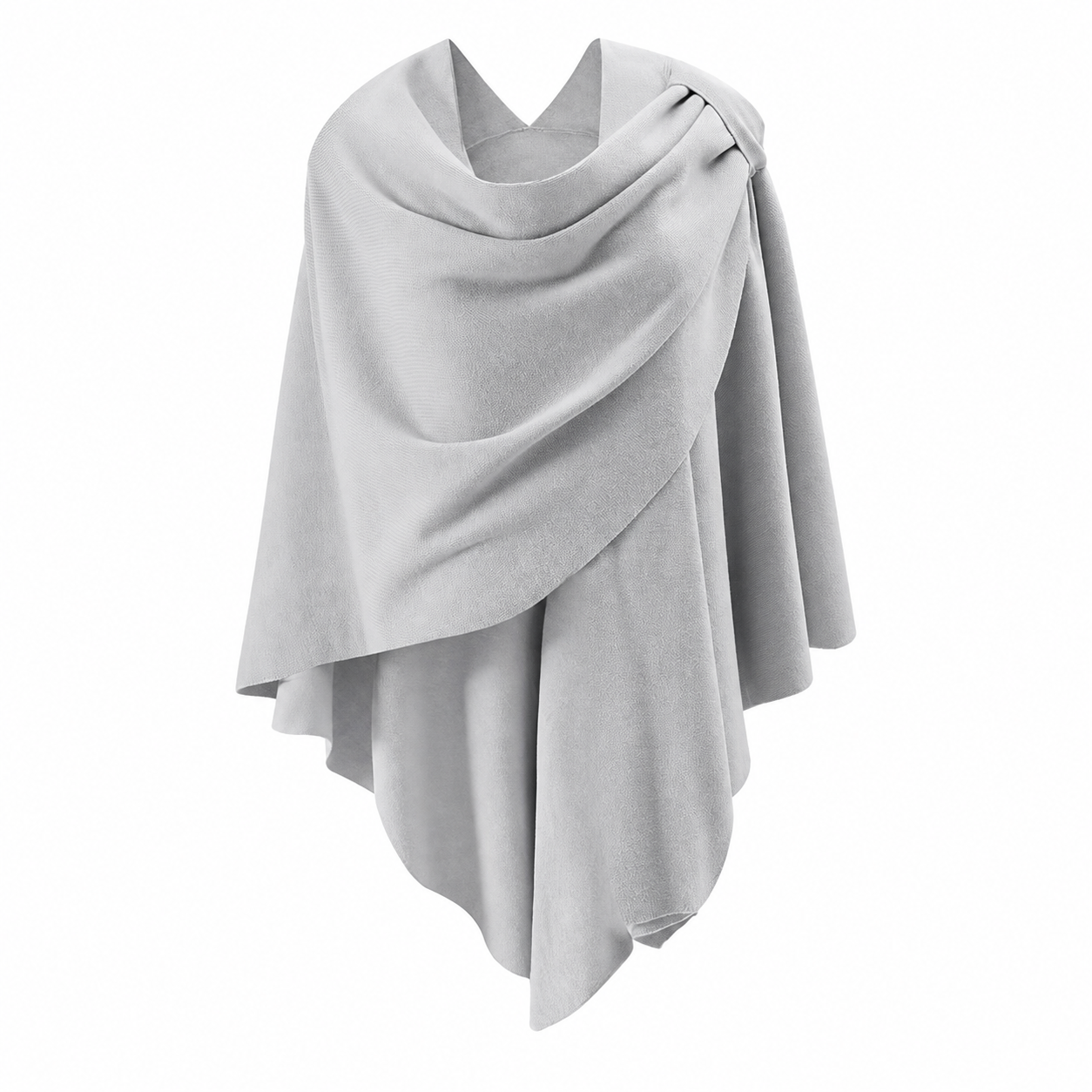 Casual Cross Front Poncho Shawl Wrap For Women